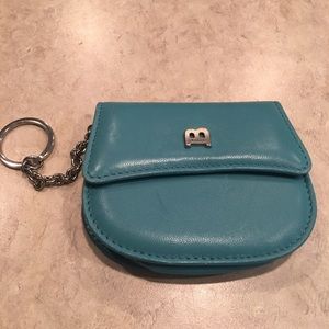 Bally Italy calfskin leather change purse